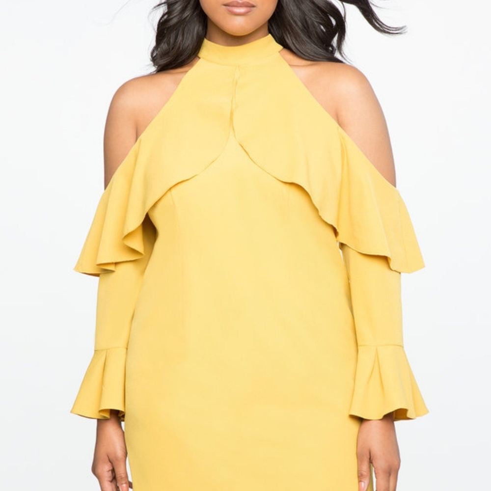 Mustard yellow dress